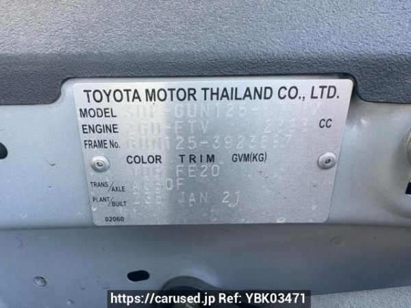 Used 2021 AT toyota hilux GUN125 Image[10]