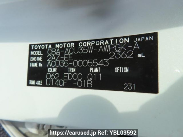 Used 2004 AT toyota harrier ACU35W Image[10]