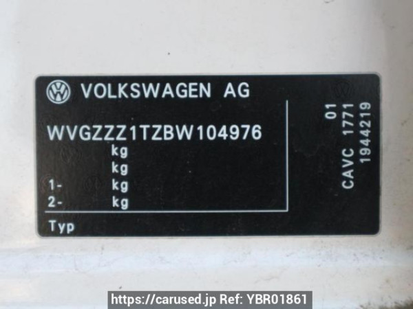 Used 2011 AT volkswagen golf-touran 1TCAV Image[10]