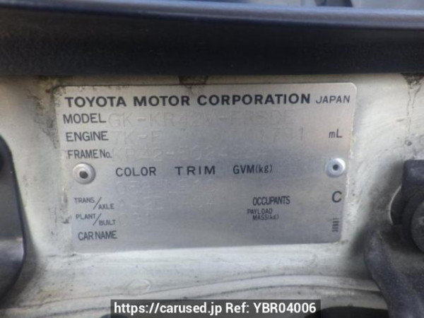 Used 2003 AT toyota liteace-van KR42V Image[10]