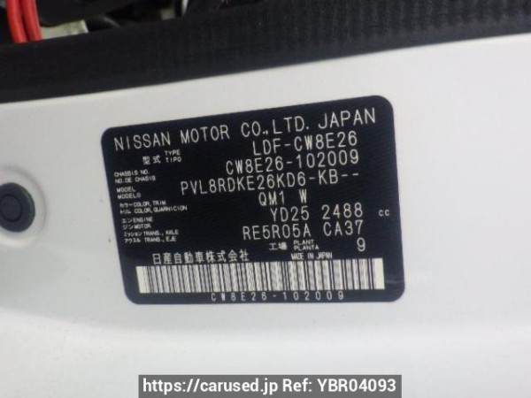 Used 2019 AT nissan nv350-caravan-van CW8E26 Image[10]