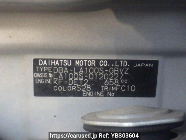Used 2012 AT daihatsu move-custom LA100S Image[10]