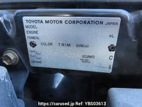 Used 2004 AT toyota hilux-surf RZN215W Image[11]