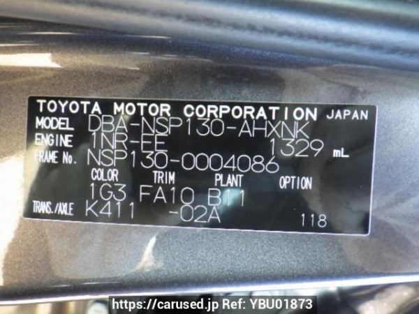 Used 2011 AT toyota vitz NSP130 Image[10]