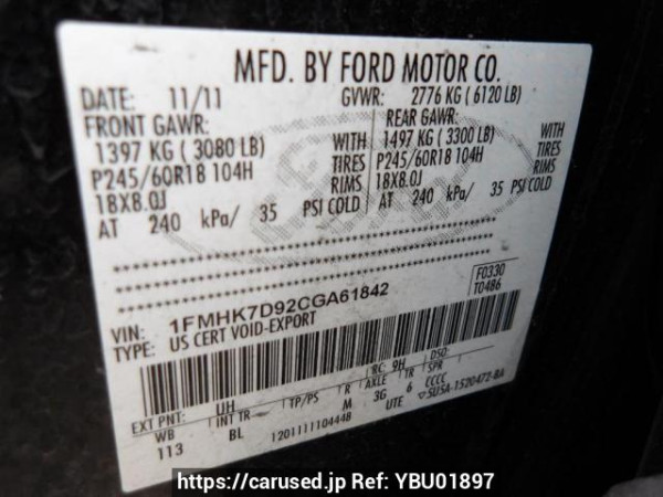 Used 2012 AT ford explorer 1FMHK9 Image[11]