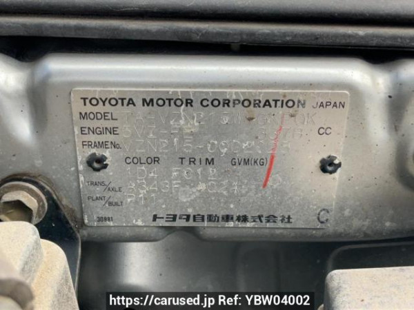 Used 2002 AT toyota hilux-surf VZN215W Image[10]