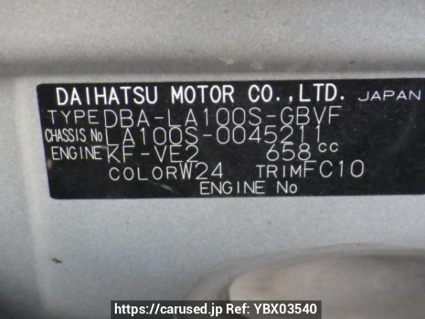 Used 2011 AT daihatsu move LA100S Image[10]