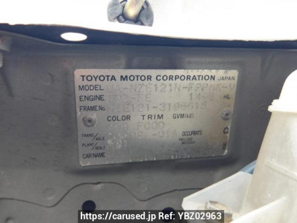 Used 2003 AT toyota corolla-spacio NZE121N Image[11]