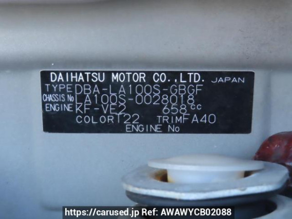 Used 2011 AT daihatsu move LA100S Image[12]