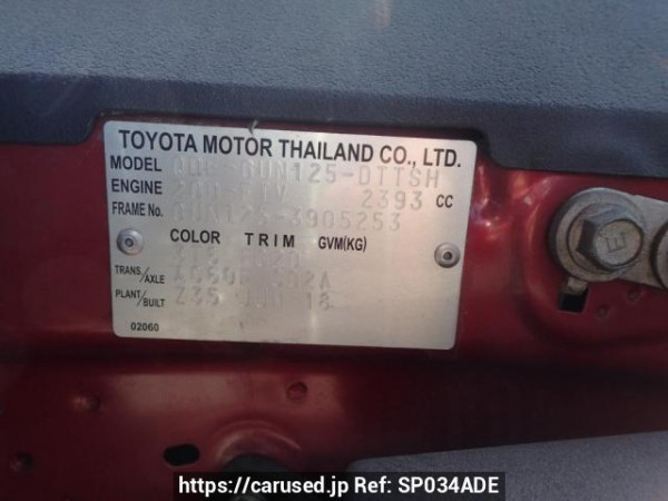 Used 2018 AT toyota hilux GUN125 Image[11]