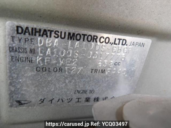 Used 2011 AT daihatsu move LA100S Image[11]