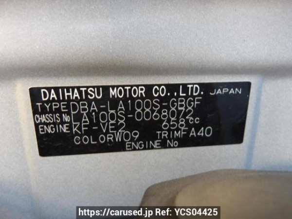 Used 2011 AT daihatsu move LA100S Image[10]