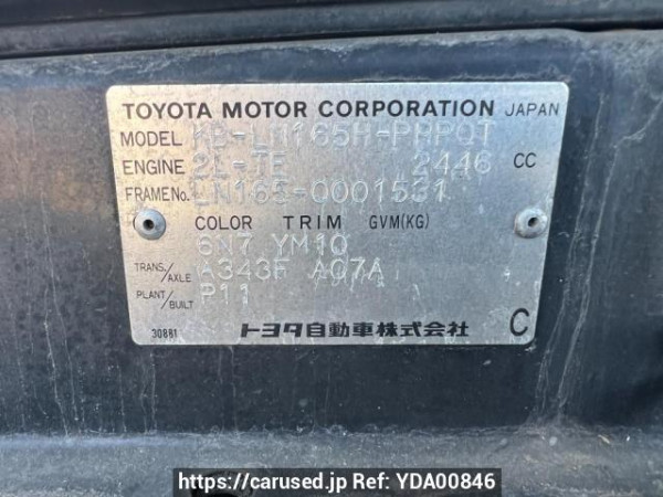 Used 1998 AT toyota hilux LN165H Image[11]