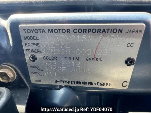 Used 2003 AT toyota hilux-surf RZN215W Image[10]
