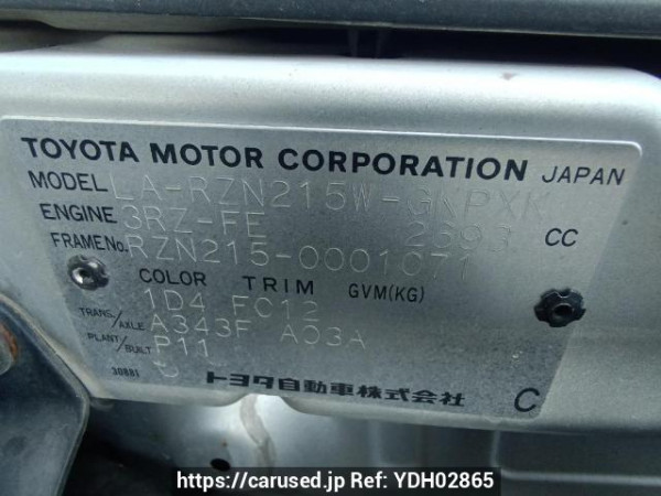Used 2002 AT toyota hilux-surf RZN215W Image[10]