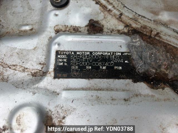 Used 2007 MT toyota hiace-van KDH200V Image[6]