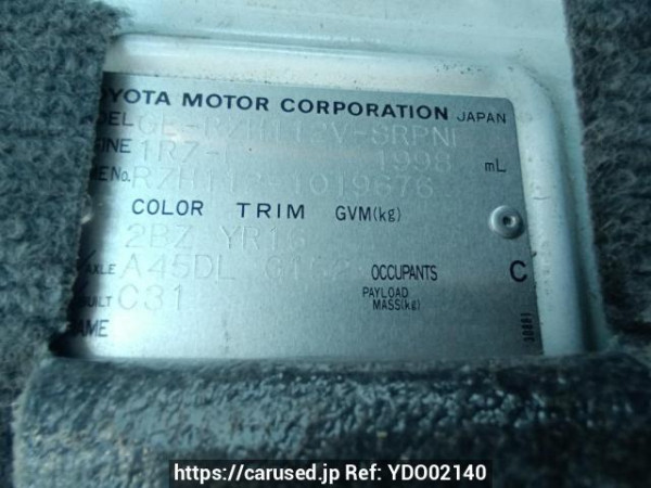 Used 2003 AT toyota hiace-van RZH112V Image[10]