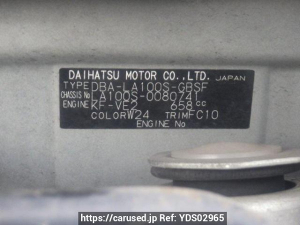 Used 2011 AT daihatsu move LA100S Image[10]