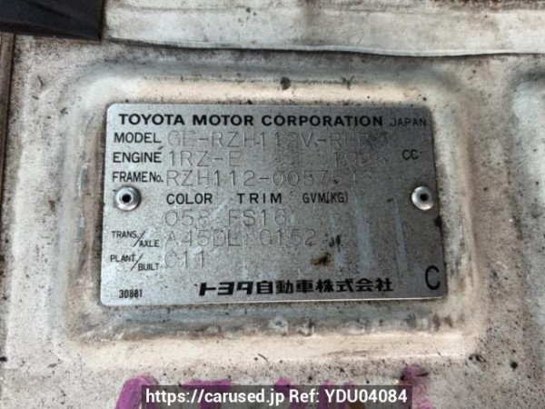 Used 2000 AT toyota hiace-van RZH112V Image[10]
