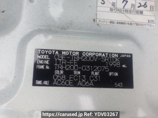 Used 2020 AT toyota regiusace-van TRH200V Image[10]