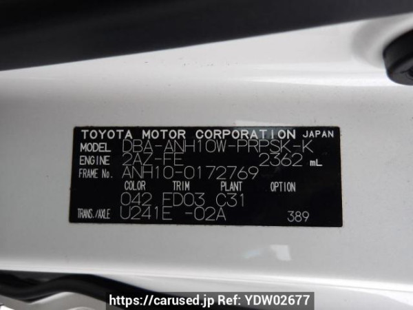 Used 2007 AT toyota alphard ANH10W Image[11]