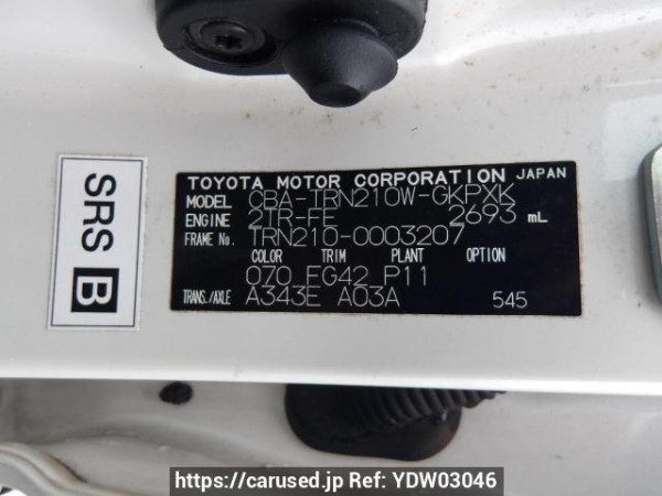 Used 2009 AT toyota hilux-surf TRN210W Image[11]