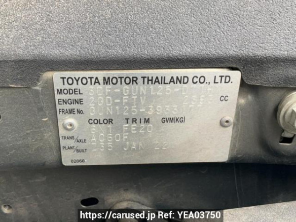 Used 2022 AT toyota hilux GUN125 Image[10]