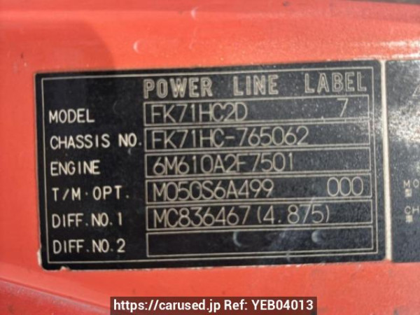 Used 2003 MT mitsubishi-fuso fighter FK71HC Image[20]