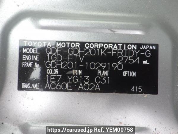 Used 2019 AT toyota hiace-van GDH201K Image[11]