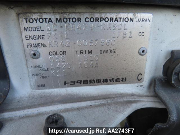 Used 2001 AT toyota liteace-van KR42V Image[12]
