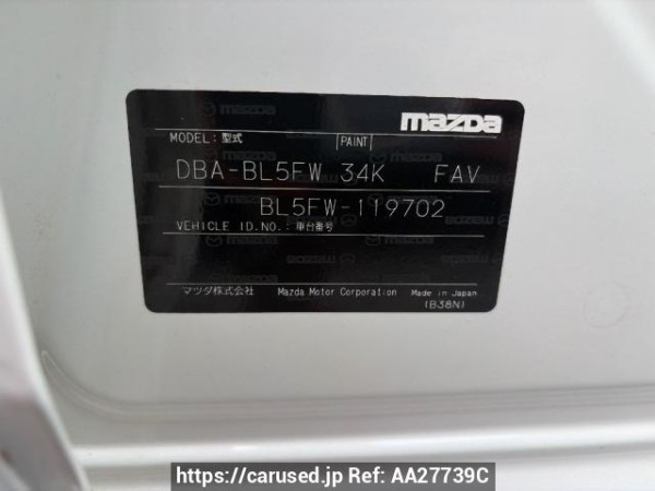 Used 2011 AT mazda axela BL5FW Image[6]