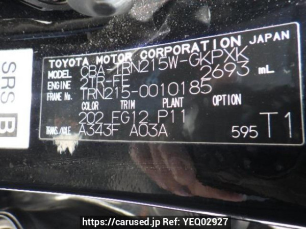 Used 2006 AT toyota hilux-surf TRN215W Image[10]