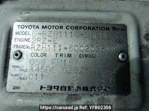 Used 1999 AT toyota hiace-wagon RZH111G Image[10]