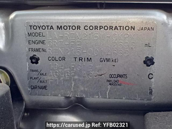 Used 2004 AT toyota hilux-surf RZN215W Image[10]