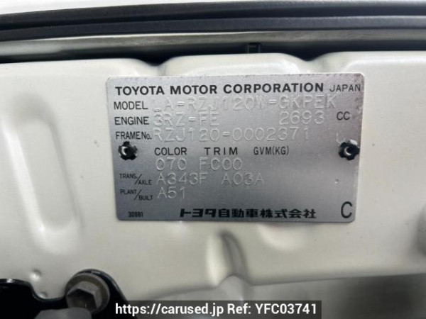 Used 2002 AT toyota land-cruiser-prado RZJ120W Image[10]