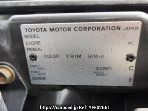 Used 2003 AT toyota hilux-surf RZN215W Image[8]