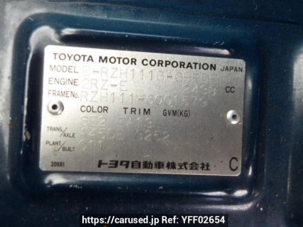 Used 1998 AT toyota hiace-wagon RZH111G Image[8]