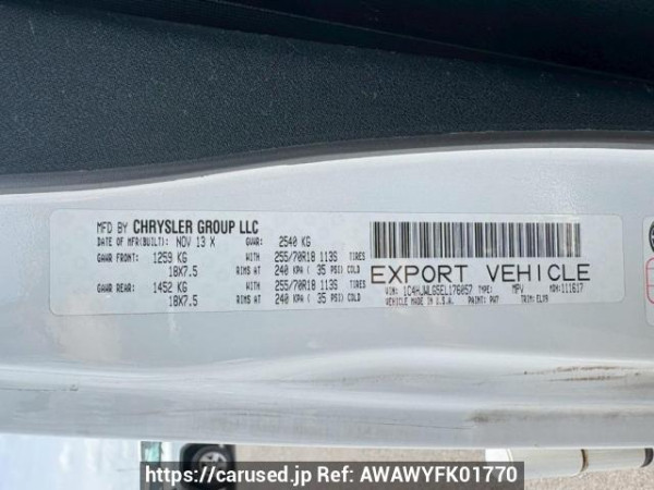 Used 2014 AT jeep wrangler-unlimited JK36L Image[10]
