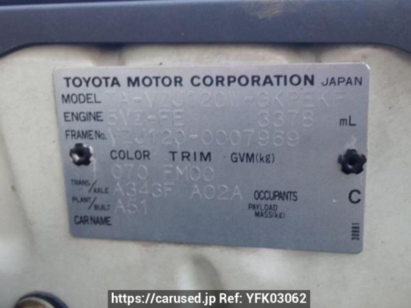 Used 2004 AT toyota land-cruiser-prado VZJ120W Image[10]