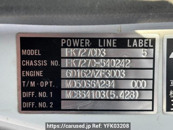 Used 1999 MT mitsubishi-fuso fighter FK727CD Image[20]