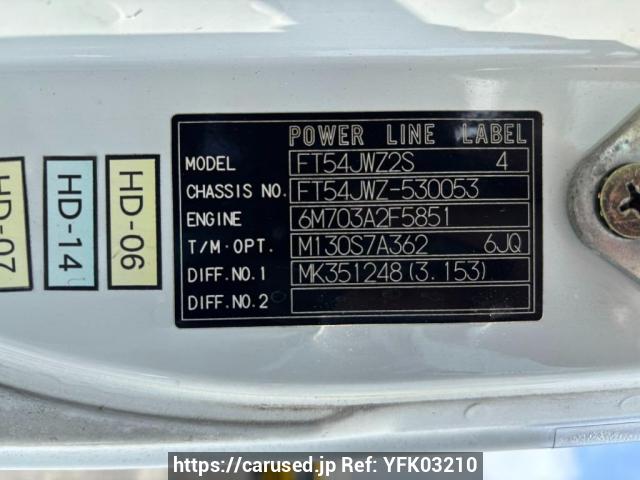 Buy Used 2003 Mitsubishi Fuso Super Great FT54JWZ (YFK03210