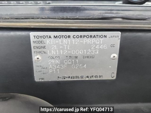 Used 1995 AT toyota hilux LN112 Image[12]