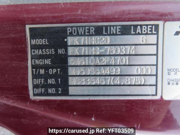 Used 2001 MT mitsubishi-fuso fighter FK71HC Image[21]