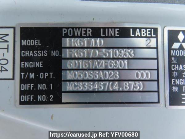 Used 1994 MT mitsubishi fighter FK617DD Image[24]
