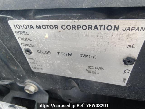 Used 2004 AT toyota land-cruiser-prado TRJ120W Image[10]
