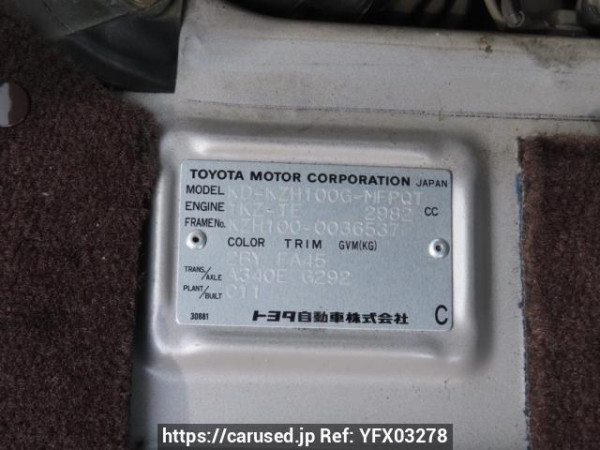 Used 1998 AT toyota hiace-wagon KZH100G Image[10]