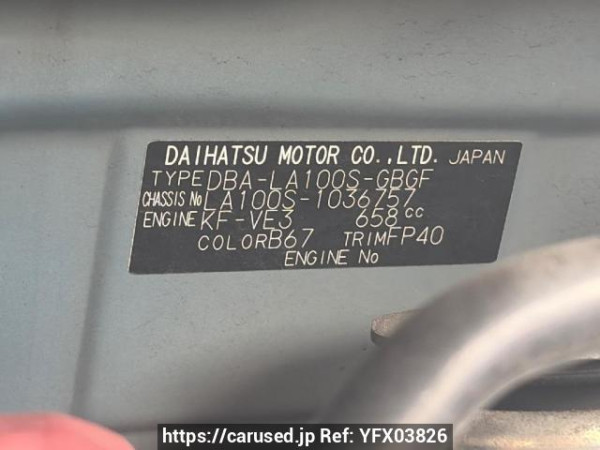 Used 2013 AT daihatsu move LA100S Image[6]