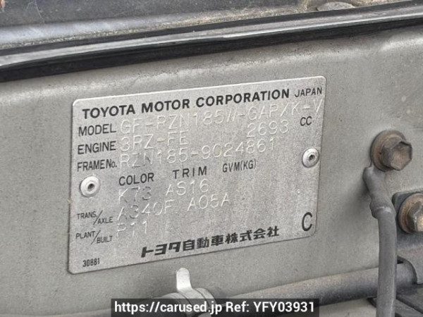 Used 1999 AT toyota hilux-surf RZN185W Image[5]