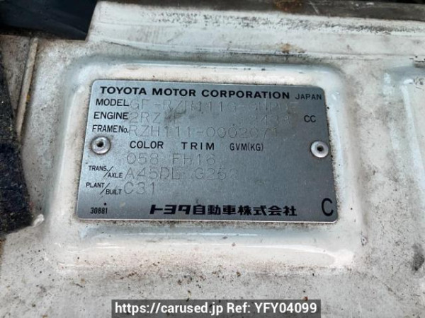 Used 2001 AT toyota hiace-wagon RZH111G Image[8]