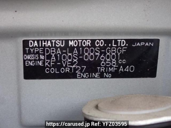 Used 2012 AT daihatsu move LA100S Image[10]